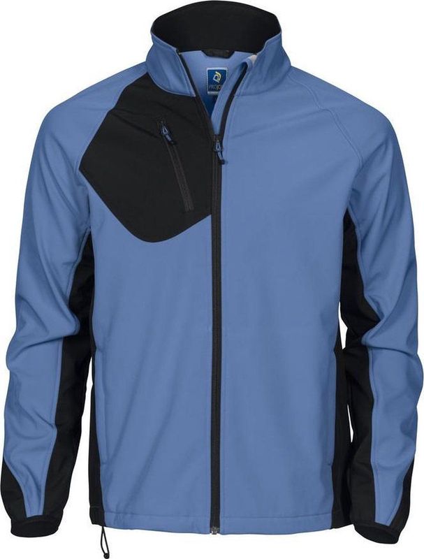 Jassens - Softshell - Blauw - 96% Polyester 4% Spandex - Met Fleecevoering