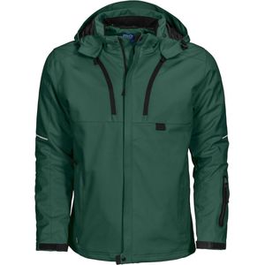 Projob - 3407 - Gevoerde Softshell Jas - Woudgroen - 100% Polyester