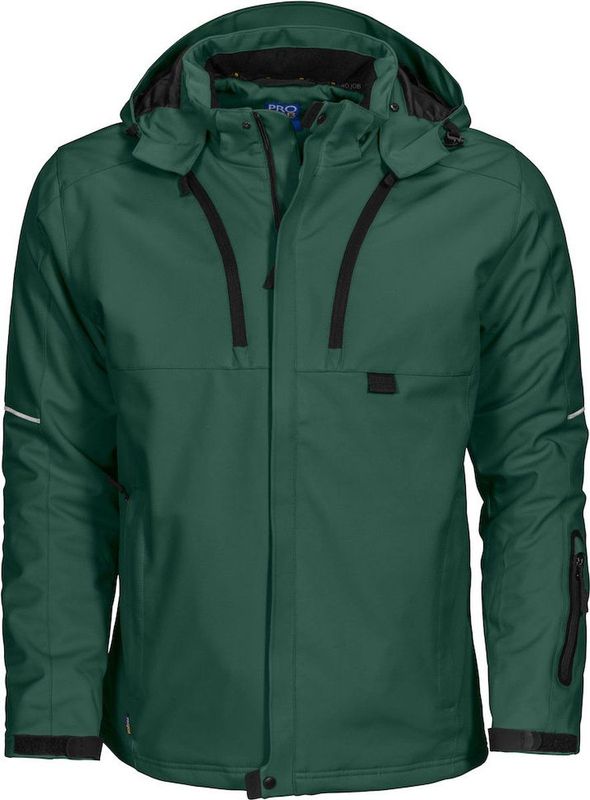 Projob Gevoerde Softshell Jas 643407 Woudgroen