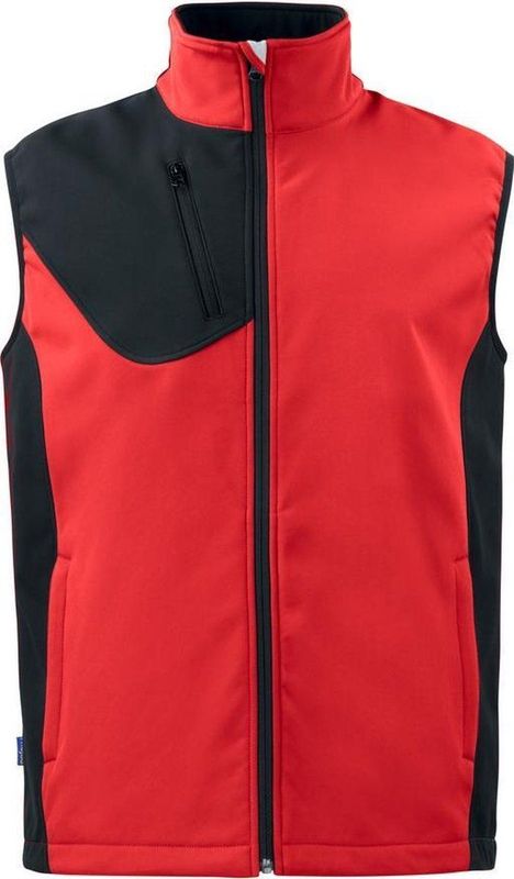 Projob 3702 - Softshellvest - Ademend - Fleecevoering - Zwart