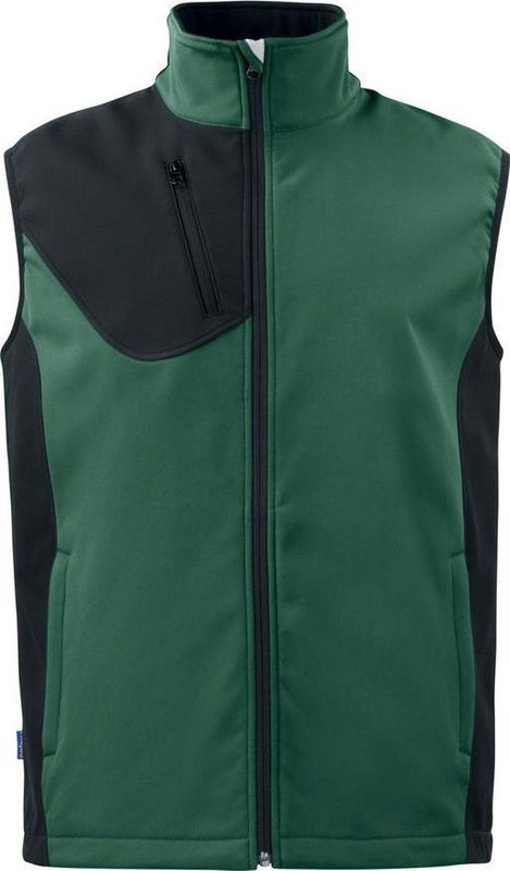 Projob 3702 Softshell Vest Woudgroen maat XS