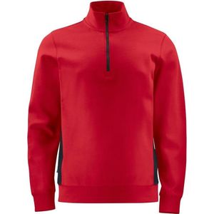 Projob Sweater met halve ritssluiting 642128 Rood
