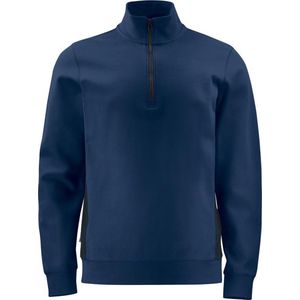 ProJob 2128 SWEATER MET KORTE RITSSLUITING 642128 - Marine