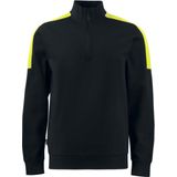 Projob 2128 Sweater Met Korte Ritssluiting 642128 - Zwart