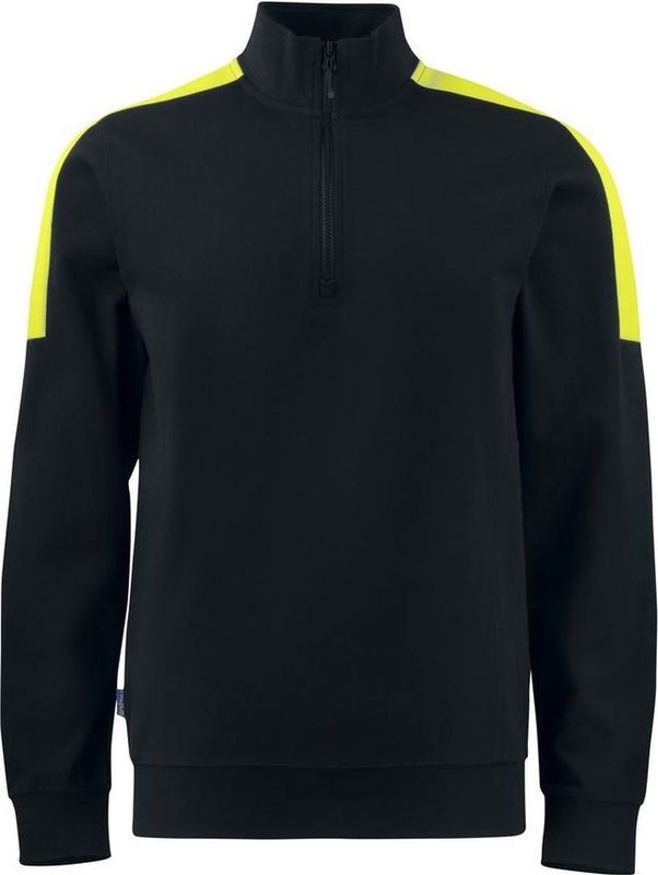 Projob 2128 Sweater Met Korte Ritssluiting 642128 - Zwart