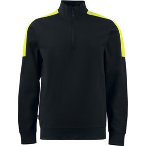 Projob 2128 Sweater Met Korte Ritssluiting 642128 - Zwart