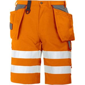 Projob 6503 Signalisatieshort Met Spijkerzakken en Iso 20471 Klasse 2 646503 - Oranje