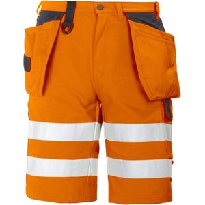 Projob 6503 Signalisatieshort Met Spijkerzakken en Iso 20471 Klasse 2 646503 - Oranje