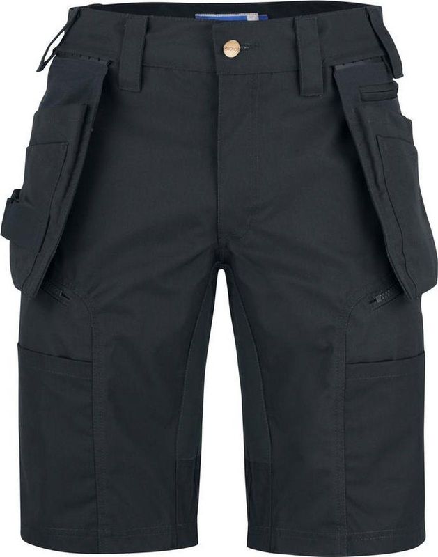Projob 3521 Stretchshort Met Afneembare Spijkerzakken 643521 - Zwart
