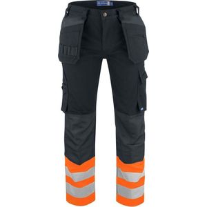 ProJob 6530 - Signalisatiebroek - Oranje/Zwart - Met Kniezakken en Spijkerzakken - ISO 20471 Klasse 1