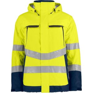 Projob - 6441 - Gevoerde Signalisatie Regenjas - Geel - Polyester