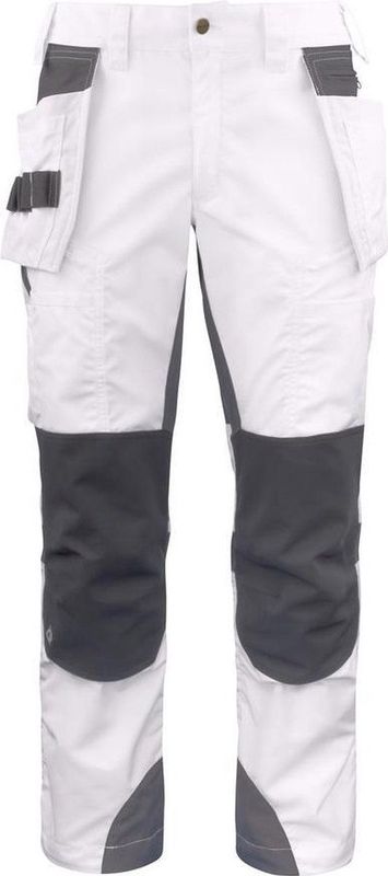 Projob 5536 Stretchbroek Met Kniezakken en Spijkerzakken 645536 - Wit