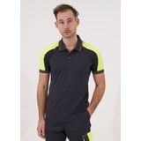 ProJob 2018 POLO MET FLUO INZETSTUKKEN 642018 - marine hv geel