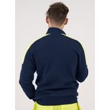ProJob 2123 SWEATER LANGE RITS MET FLUO INZETSTUKKEN 642123 - marine / hv geel