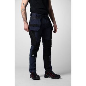 Projob 5550 Stretchbroek Met Kniezakken en Spijkerzakken 645550 - Marine