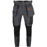 Projob 5550 Stretchbroek Met Kniezakken en Spijkerzakken 645550 - Grijs