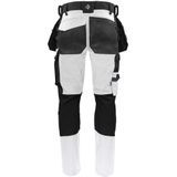 Projob 5551 Stretchbroek Met Kniezakken en Spijkerzakken 645551 - Wit