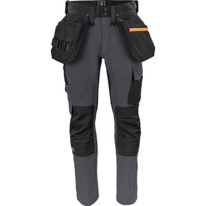 Projob 5551 Stretchbroek Met Kniezakken en Spijkerzakken 645551 - Grijs