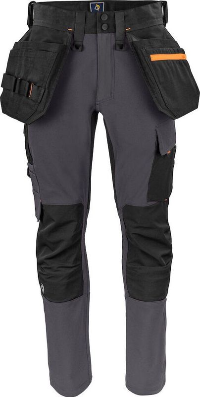 Projob 5551 Stretchbroek Met Kniezakken en Spijkerzakken 645551 - Grijs