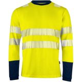 Projob 6014 Signalisatiet-Shirt Lange Mouwen en Iso 20471 Klasse 3 646014 - Geel Zwart