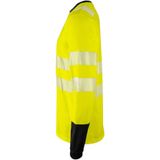 Projob 6014 Signalisatiet-Shirt Lange Mouwen en Iso 20471 Klasse 3 646014 - Geel Zwart