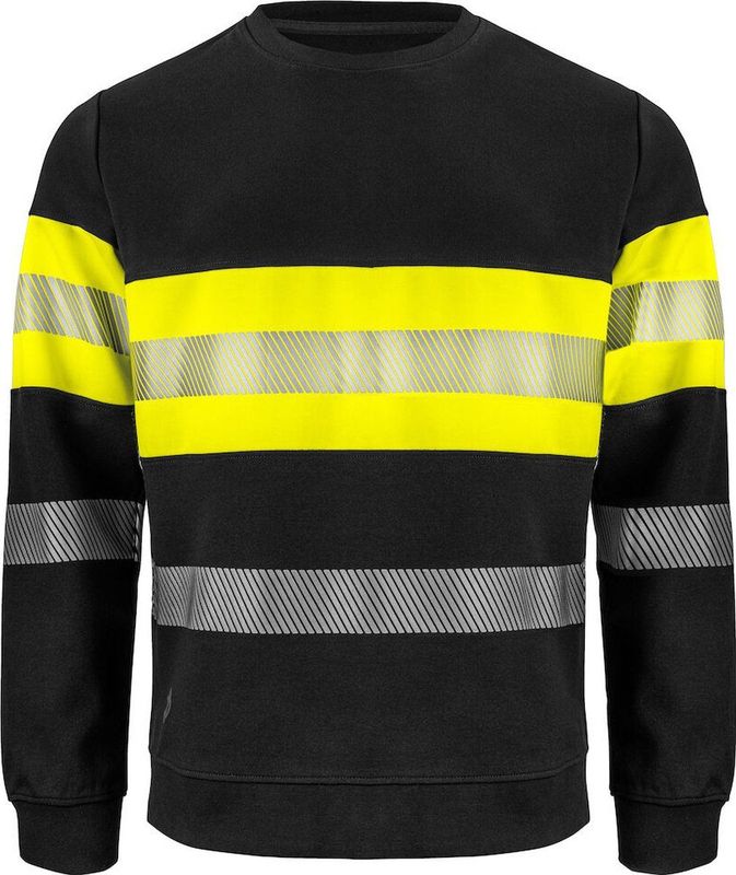 ProJob 6129 SIGNALISATIESWEATER EN ISO 20471 KLASSE 1 646129 - Geel/Zwart