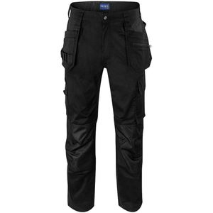 Projob 5570 Stretchbroek Met Kniezakken en Spijkerzakken 645570 - Zwart