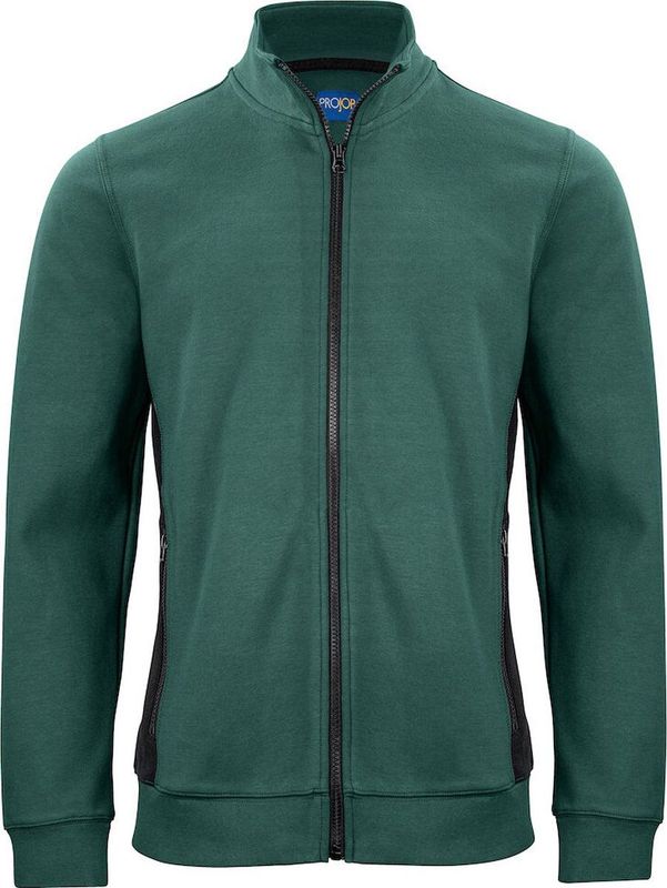 Projob - 2129 - Sweater met Ritssluiting - Zwart-Geel - Doubleface Materiaal