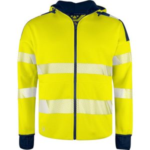 Projob 6110 - Signalisatiehoodie - Geel/Marine - ISO 20471 Klasse 3 - Heren
