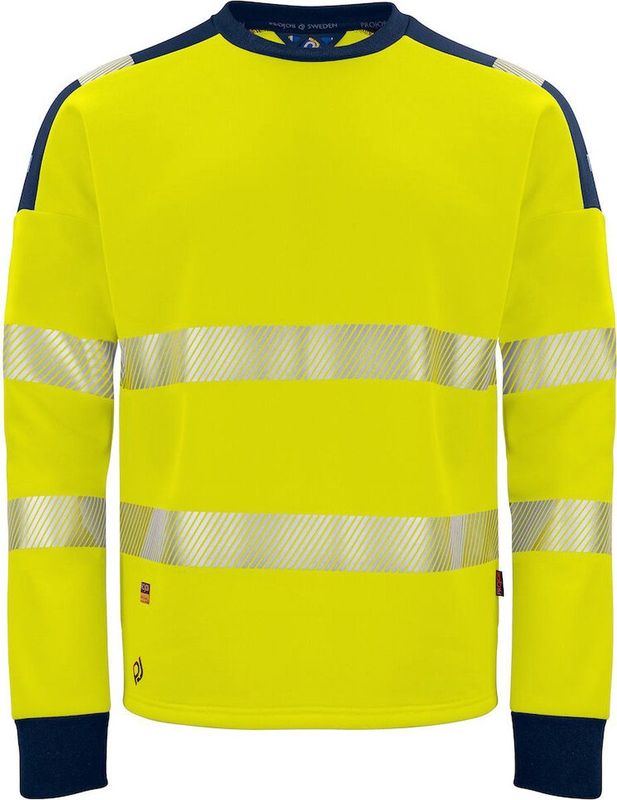 Projob - 6108 - Signalisatiesweater - Ronde Hals - EN ISO 20471 Klasse 3
