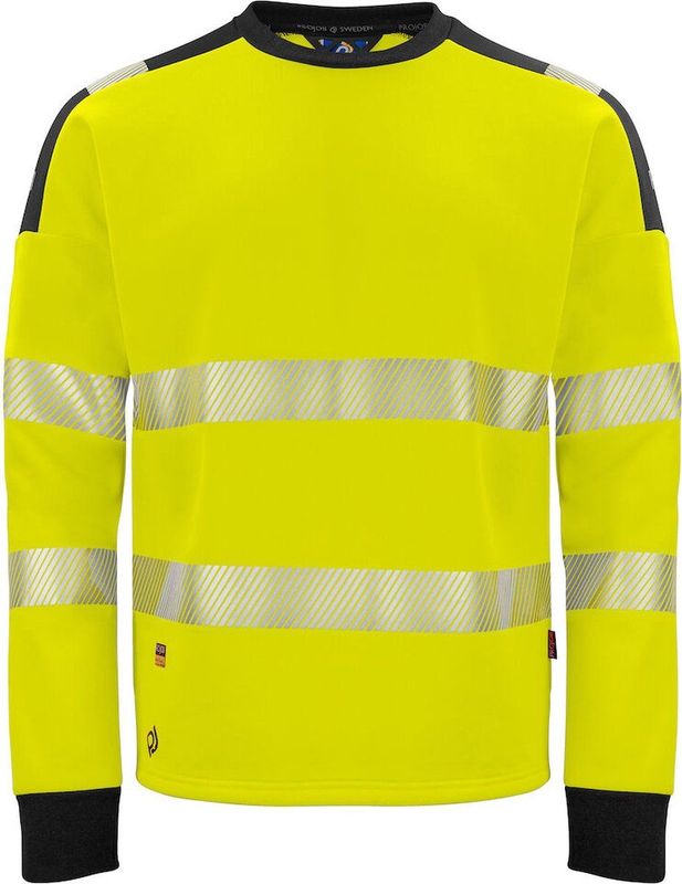 Projob - 6108 - Signalisatiesweater - Ronde Hals - EN ISO 20471 Klasse 3