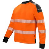 Projob - 6108 - Signalisatiesweater - Oranje/Zwart - Ronde Hals - ISO 20471 Klasse 3