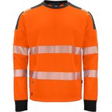 Projob - 6108 - Signalisatiesweater - Oranje/Zwart - Ronde Hals - ISO 20471 Klasse 3