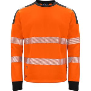 Projob - 6108 - Signalisatiesweater - Oranje/Zwart - Ronde Hals - ISO 20471 Klasse 3