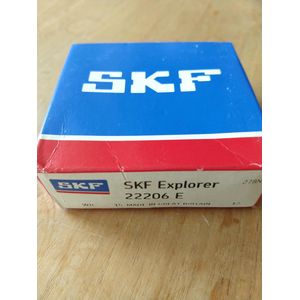Lager SKF 22206-E  Inwendige diam.: 30 mm  Uitwendige diam.: 62 mm  Breedte: 20 mm