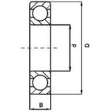 Klusaccessoires - 6007 - Standaard Lager - Staal - Open Lager
