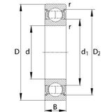 SKF 6218-2Z 90x160x30mm Lagers (1pc)