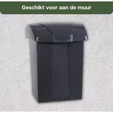 Talen Tools - Brievenbus - Kunststof - Grijs- Zonder slot - Zonder tussenklep - PTT-brievenbus