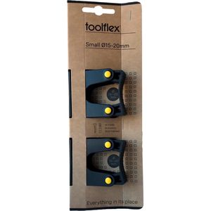 Toolflex Original H-01 - Gereedschapshouder - 2-pack - Small Klemmen (Ø 15-20 mm) - Flexibel en Duurzaam