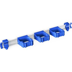 Toolflex One - Gereedschapsophangsysteem - 54 cm Aluminium Rail, Blauw - 5 Flexibele Houders - Geschikt voor Ø15-35 mm Gereedschappen - Eenvoudige Installatie - Ruimtebesparend en Veilig - Inclusief Montagemateriaal
