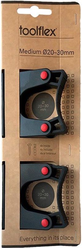 Toolflex Original H-01 - Gereedschapshouder - 2-pack - Medium Klemmen (Ø 20-30 mm) - Flexibel en Duurzaam