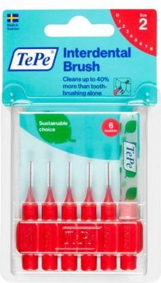 TePe - Tussenborstels - Rood - 0,5 mm - 6 stuks