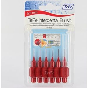 TePe Interdentale Ragers Origineel 0.5 mm Rood - 6 stuks