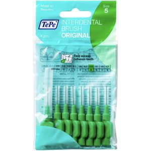 TePe - Green Original - Interdentale Borstels - 0,8 mm - 8 Stuks