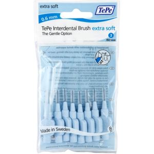 TePe - Extra Soft - Interdentale Tandenragers - 0,6 mm - 8 st