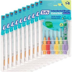 10x TePe Interdentale Ragers Original Gemengd 6 stuks