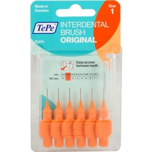 TePe - Interdentale Ragers - Oranje - Kunststof Gecoate Metaaldraad