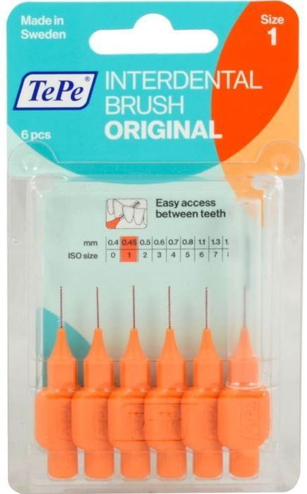 TePe - Interdentale Ragers - Oranje - Kunststof Gecoate Metaaldraad