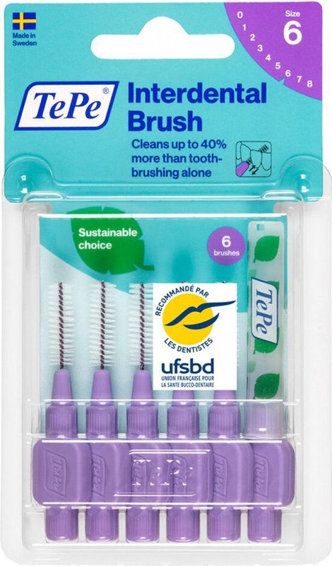 TePe - Interdentale Ragers Original - Paars - 6 Stuks