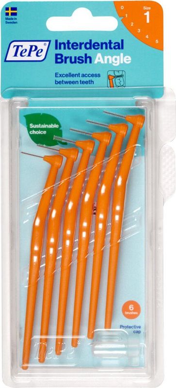 Tepe Angle Interdentalbürste 0,45mm orange 6 St Zahnbürste